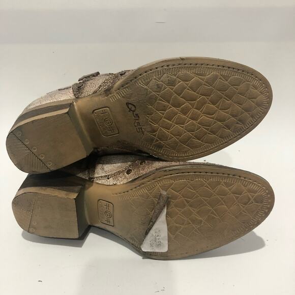 Corral Metallic Studded Distressed Leather Ankle Boots Multicolor  Size 8.5 M - Picture 6 of 11